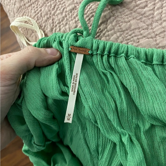 Free People Sunlit Green Backless Halter Dress - Picture 9 of 11